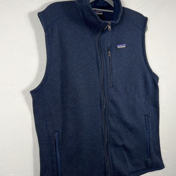 🔥 PATAGONIA BETTER SWEATER SHERPA FLEECE VEST Navy Men’s XL - PERFECT Condition - Picture 5 of 10